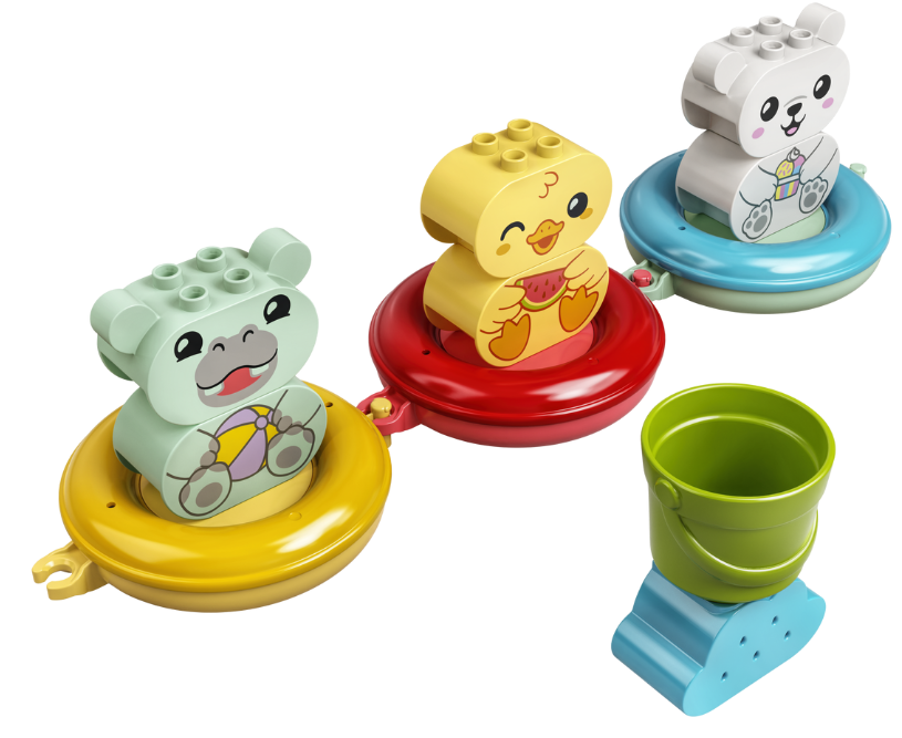 Bath Time Fun: Floating Animal Train