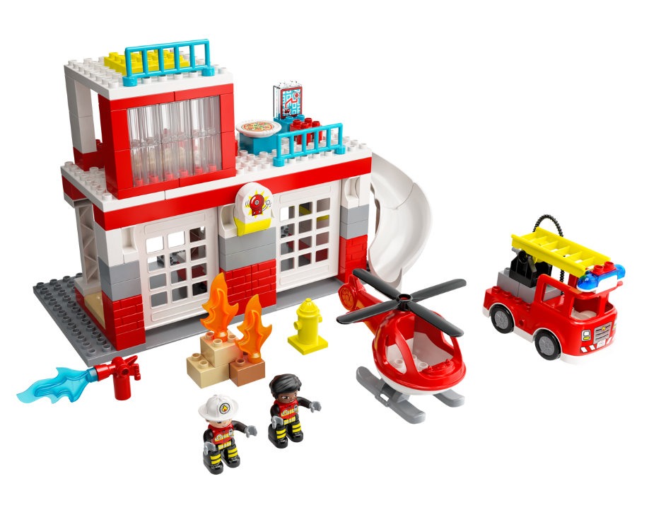 LEGO Fire Station & Helicopter