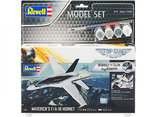 Revell Model Set F/A-18 Hornet"Top Gun" easy-click-system