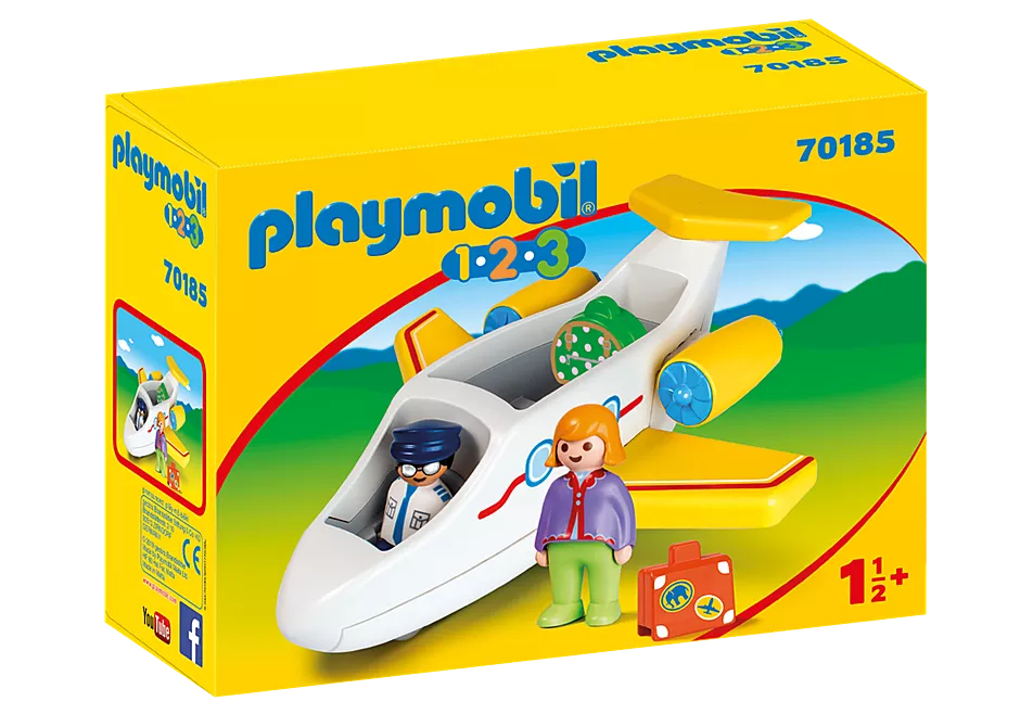 Playmobil Airplane with Passenger