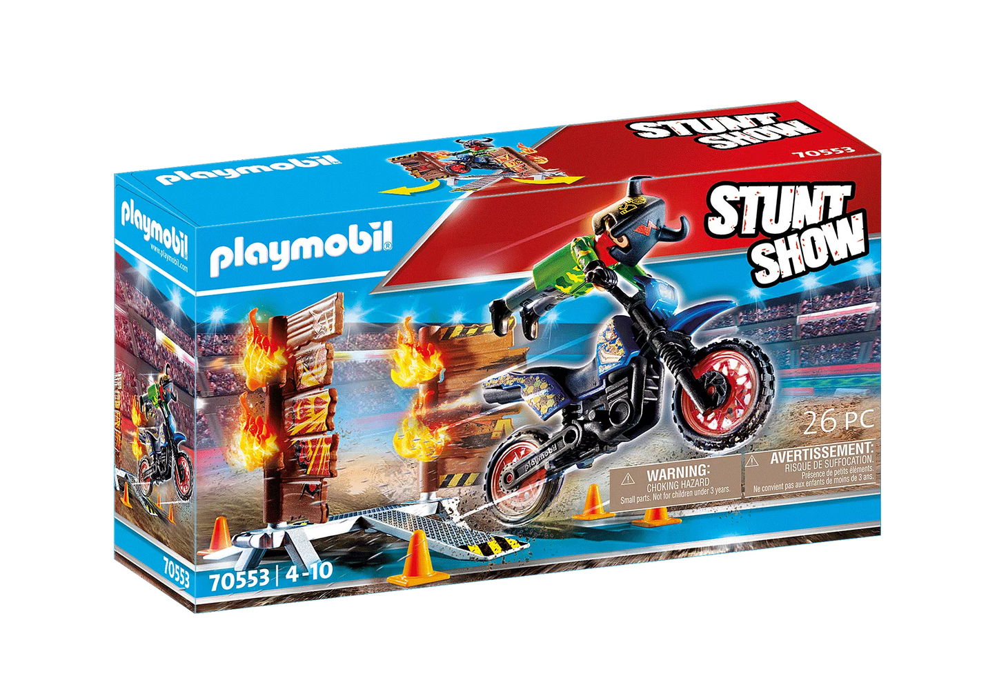 Playmobil Stunt Show Motocross with Fiery Wal
