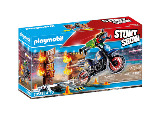 Playmobil Stunt Show Motocross with Fiery Wal
