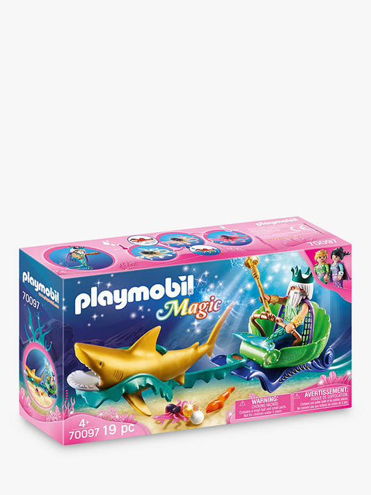 Playmobil King of the Sea with Shark Carriage
