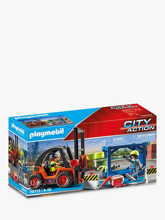 Playmobil Forklift with Freight