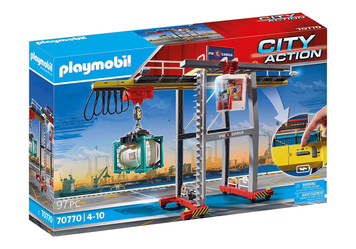 Playmobil Cargo Crane with Container